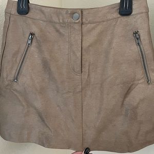 Faux leather skirt